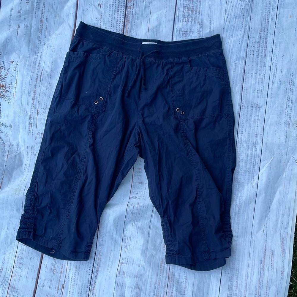 Blue Cargo Pants with Relaxed Fit